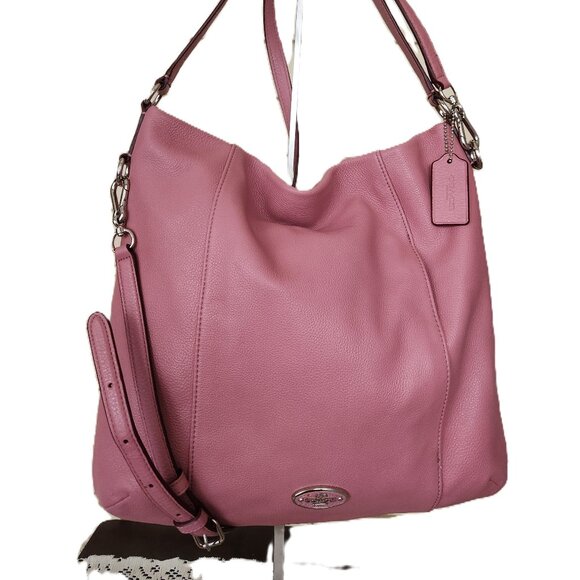 Like New Coach Madison Isabelle Pink Leather Shoulder Bag Purse - Picture 4 of 17